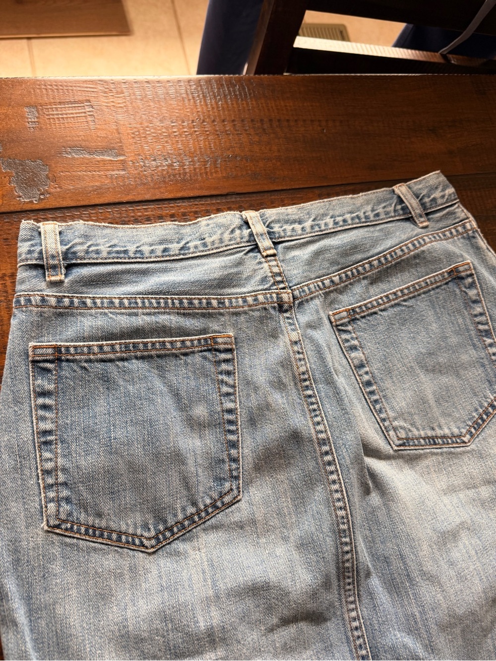 GAP Light Wash Denim Pencil Skirt - - Picture 5 of 5